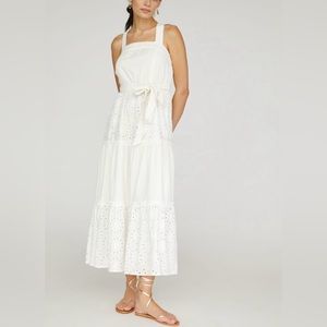 Porridge Eyelet Maxi Dress